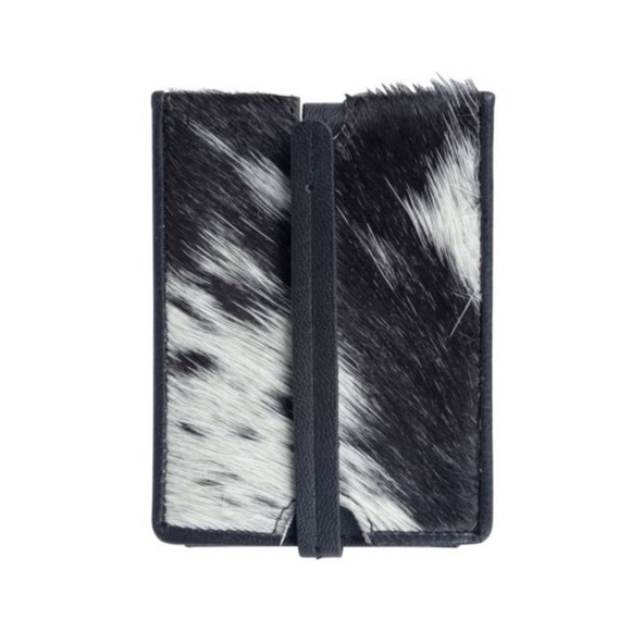 Leather with hairon baggage tags, 3 styles, NWT - Picture 6 of 10